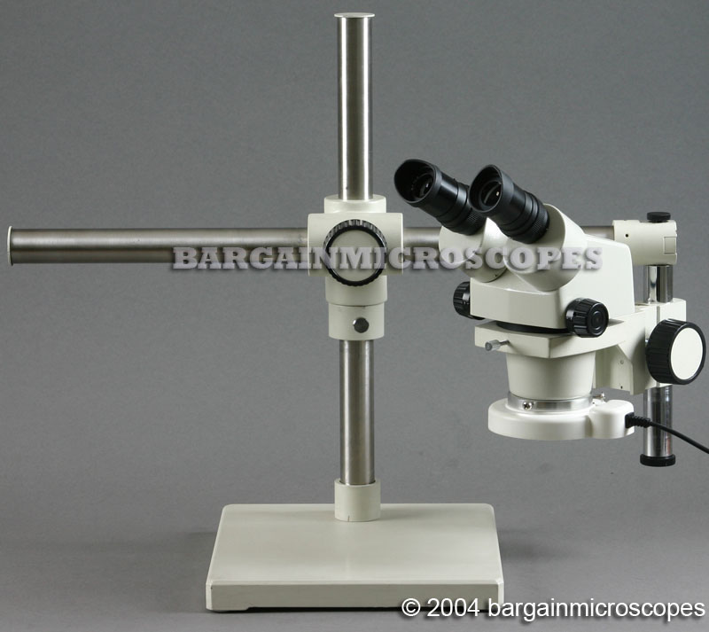 3x - 70x Zoom Magnification Stereoscopic Binocular Boom Stand Mounted Microscope W/ JPG Image Capture Camera
