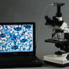 40-1600x Biological Compound Trinocular Microscope W/ 10 Prepared Stained Slides
