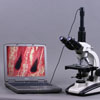 Includes USB microscope camera for connection to computer. Computer not included. Style of camera may be different from photo.   