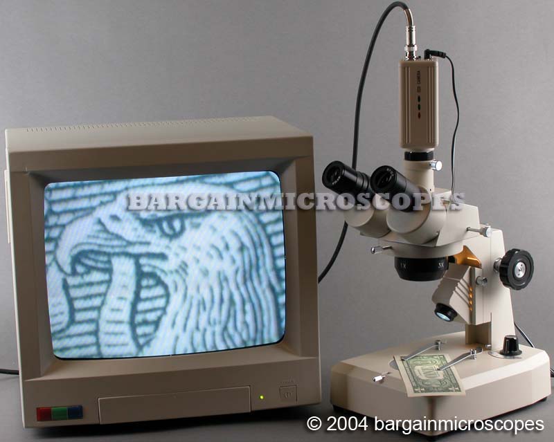 10x- 20x - 30x - 60x Magnification Stereoscopic Microscope Trinocular Photography Port W/ USB - CCD Camera Travel Storage Case