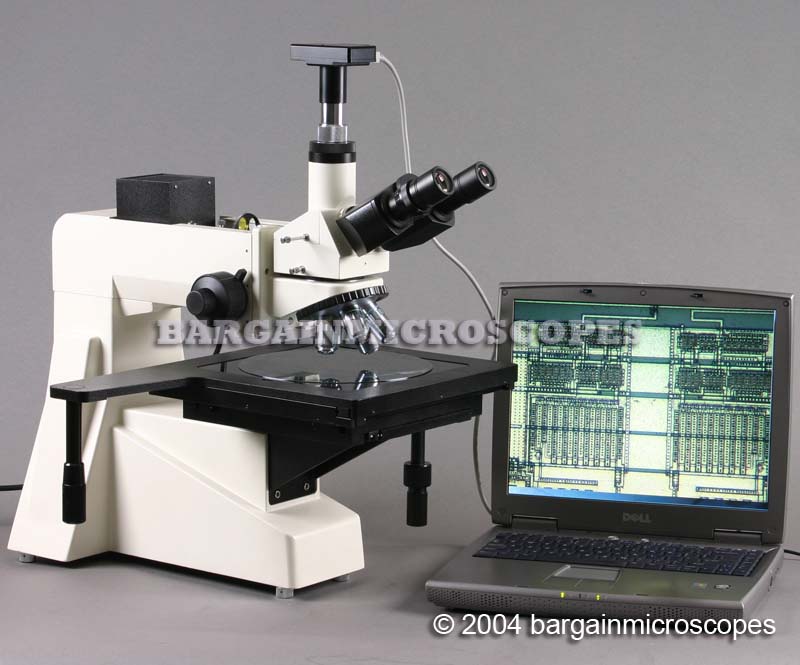 50-800x Epi-Illumination Trinocular Upright Metallurgical Metallographic Microscope Objectives Move Up / Down Digital 3MPIXEL USB Camera